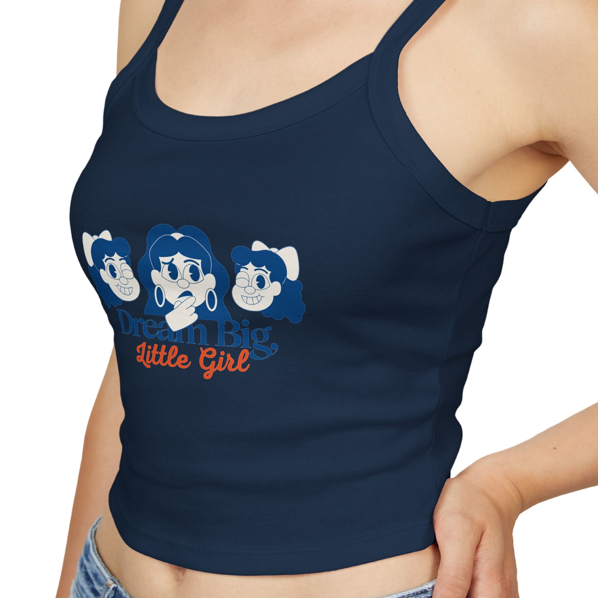 Dream Big Women's Spaghetti Strap Tank Top, Cute Summer Top, Inspirational Shirt, Casual Wear, Gift for Girls