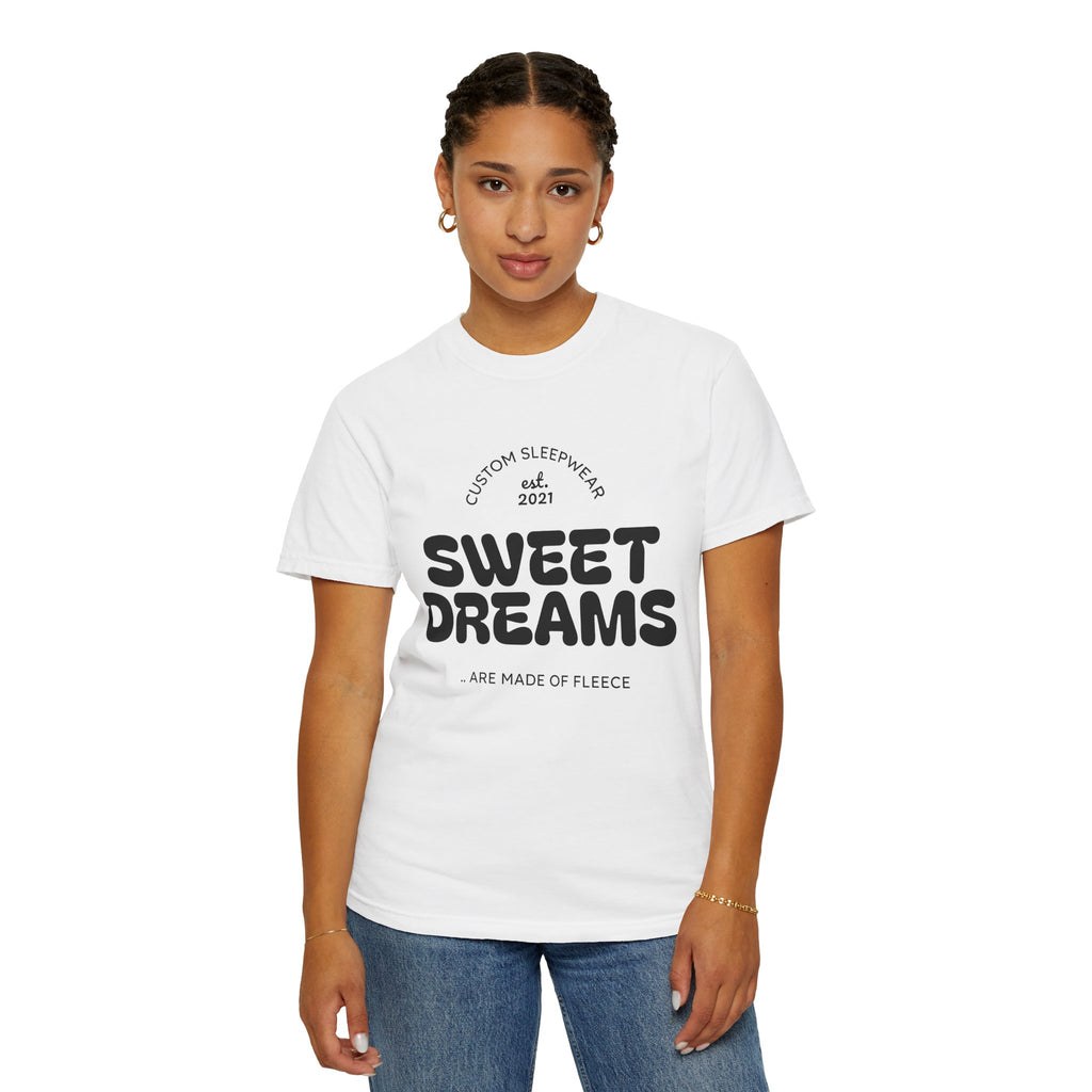 Custom Sweet Dreams T-Shirt, Unisex Sleepwear, Relaxed Fit Tee, Cozy Gift for Sleep Lovers, Lounge Wear, Dreamy Apparel