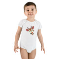 Reindeer Baby Onesie – Cute Peekaboo Deer Infant Short Sleeve Bodysuit (Holiday Baby Outfit)