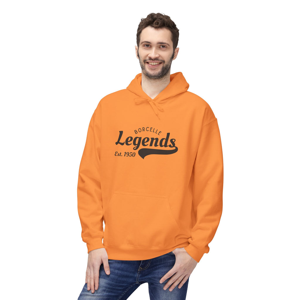 Retro Legends Fleece Hoodie, Cozy Unisex Sweatshirt, Perfect Gift for Sports Lovers, Casual Wear, Est. 1950