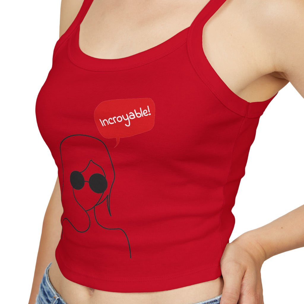 Chic Women's Spaghetti Strap Tank Top - Trendy Summer Apparel, Perfect Gift, Casual Wear, Festival Outfit, Vacation Style