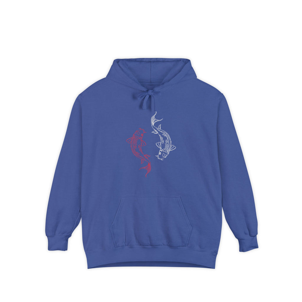 Charming Mermaid Garment-Dyed Hoodie - Cozy Unisex Fashion for Beach Lovers, Casual Wear, Gift Ideas for Ocean Lovers, Summer Chill