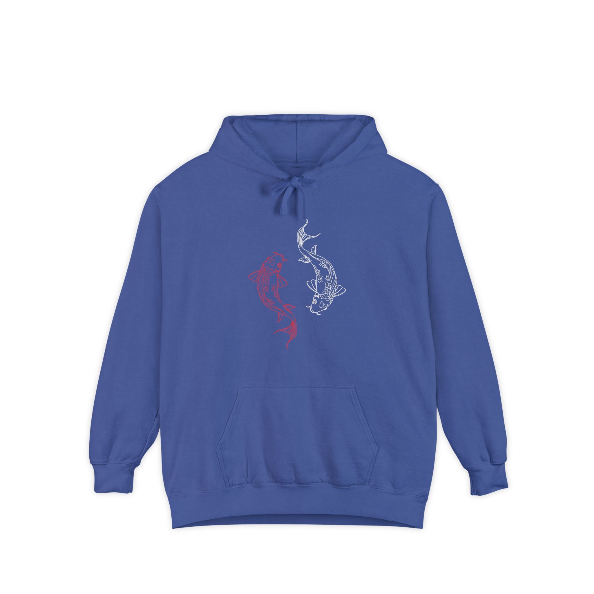Charming Mermaid Garment-Dyed Hoodie - Cozy Unisex Fashion for Beach Lovers, Casual Wear, Gift Ideas for Ocean Lovers, Summer Chill