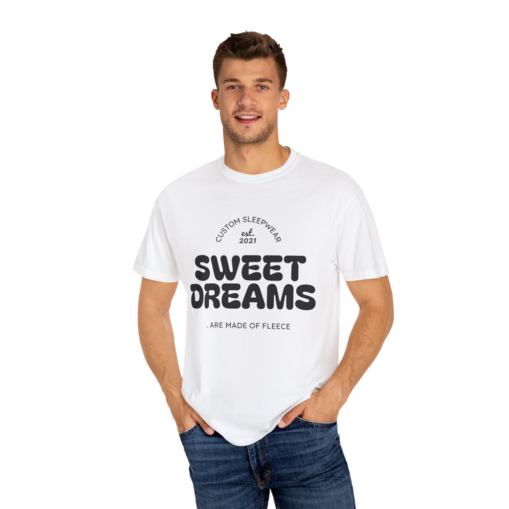 Custom Sweet Dreams T-Shirt, Unisex Sleepwear, Relaxed Fit Tee, Cozy Gift for Sleep Lovers, Lounge Wear, Dreamy Apparel