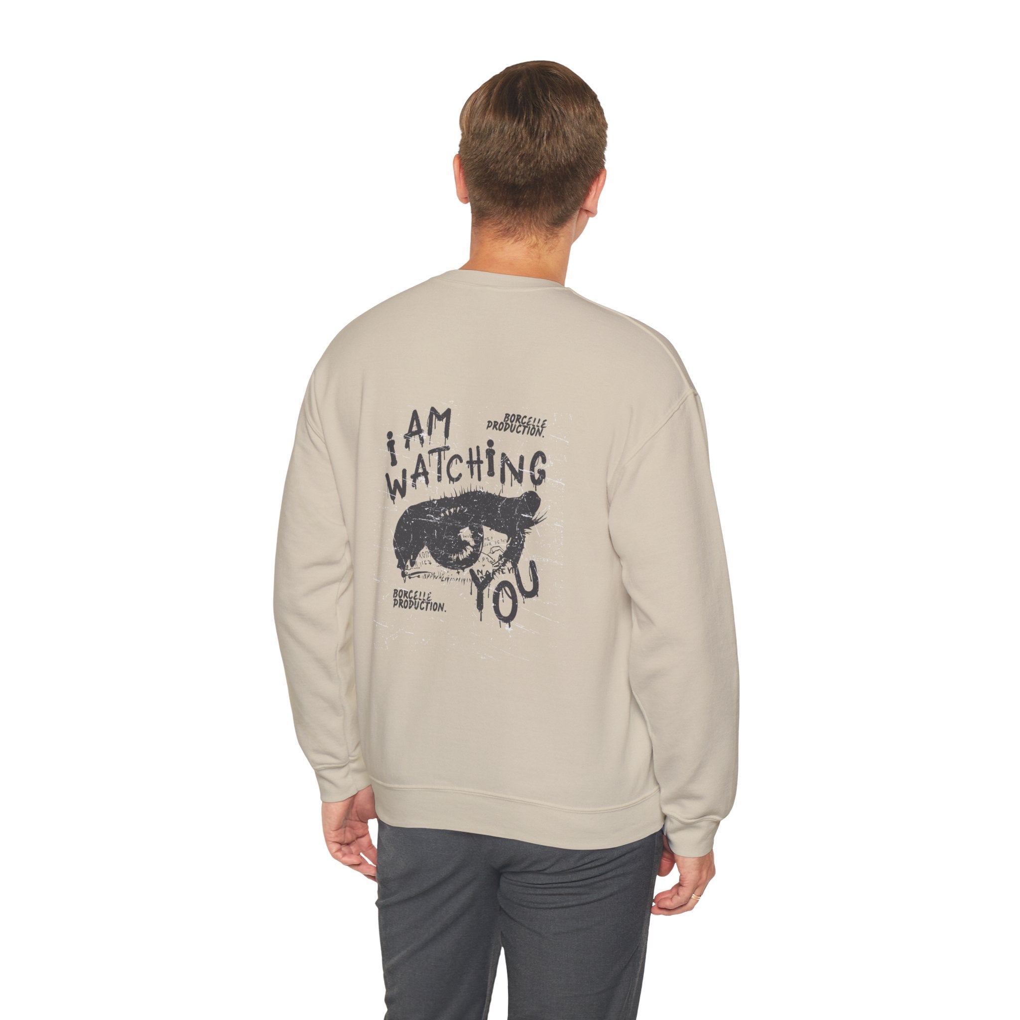 I Am Watching You Sweatshirt, Cozy Unisex Crewneck, Casual Gift, Eye-Catching Design, Trendy Fashion Statement