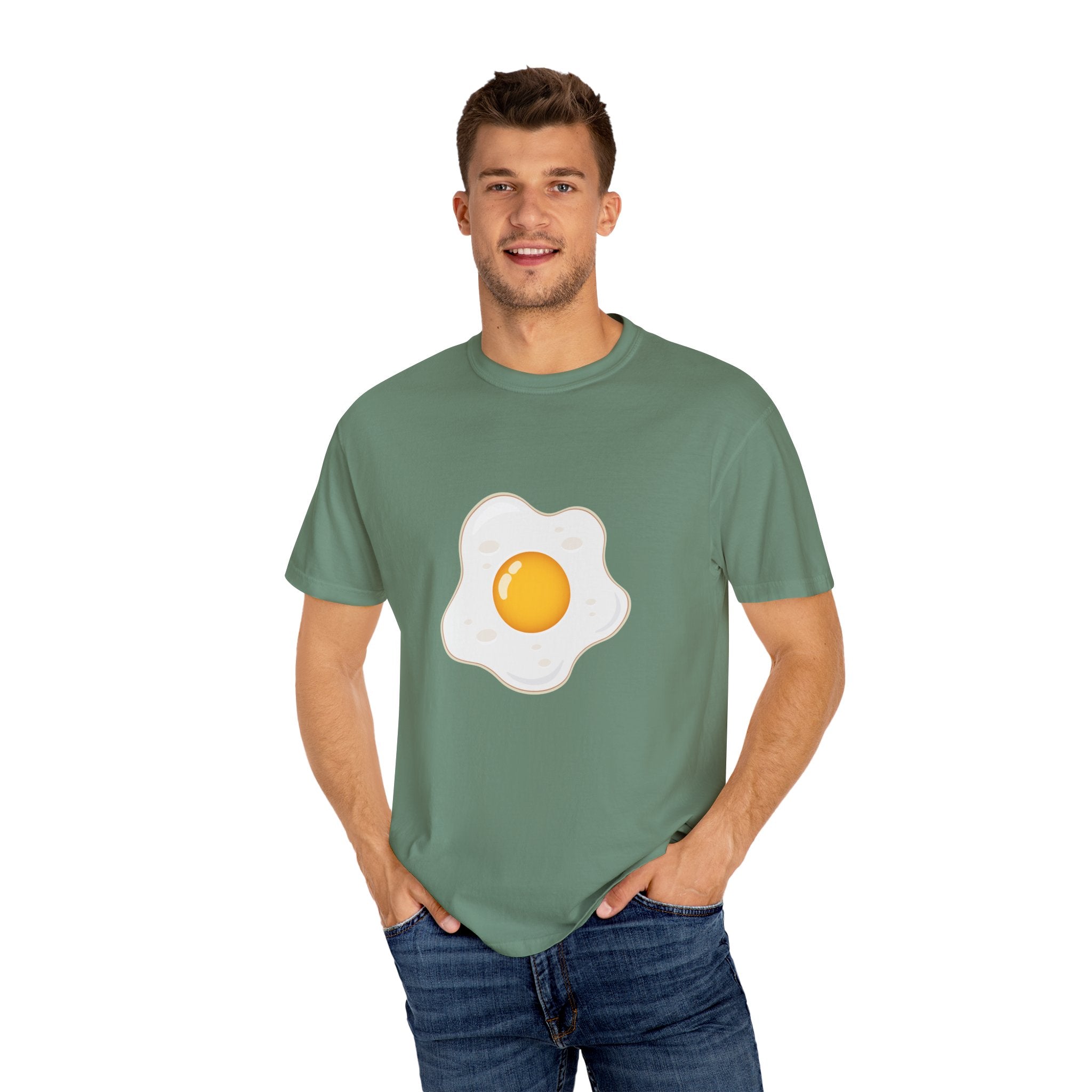 Whimsical Egg Graphic T-Shirt, Funny Food Tee, Breakfast Lover Gift, Unisex Tee for Foodies, Cute Egg Design Shirt