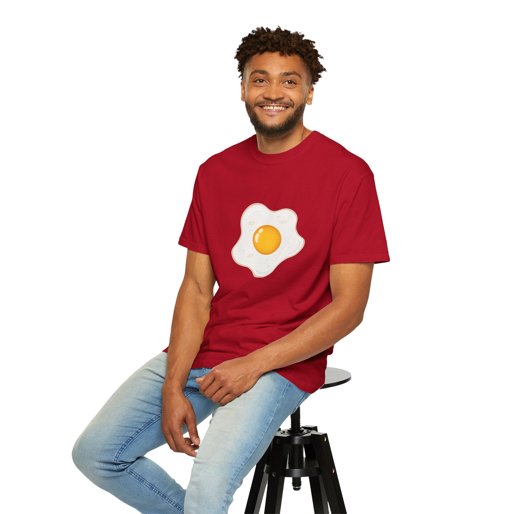 Whimsical Egg Graphic T-Shirt, Funny Food Tee, Breakfast Lover Gift, Unisex Tee for Foodies, Cute Egg Design Shirt