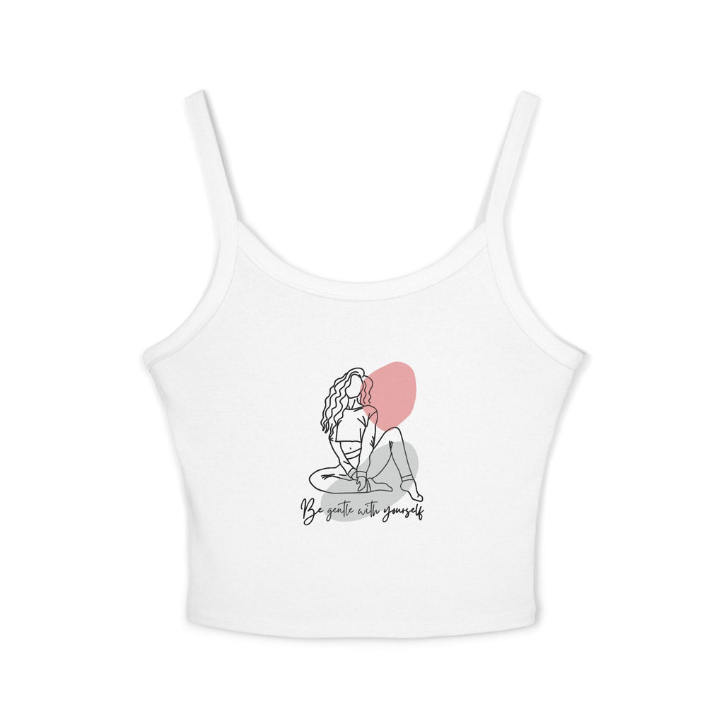 Stylish Women's Spaghetti Strap Tank Top - Body Positivity, Graphic Tank, Summer Wear, Casual Top, Everyday Apparel