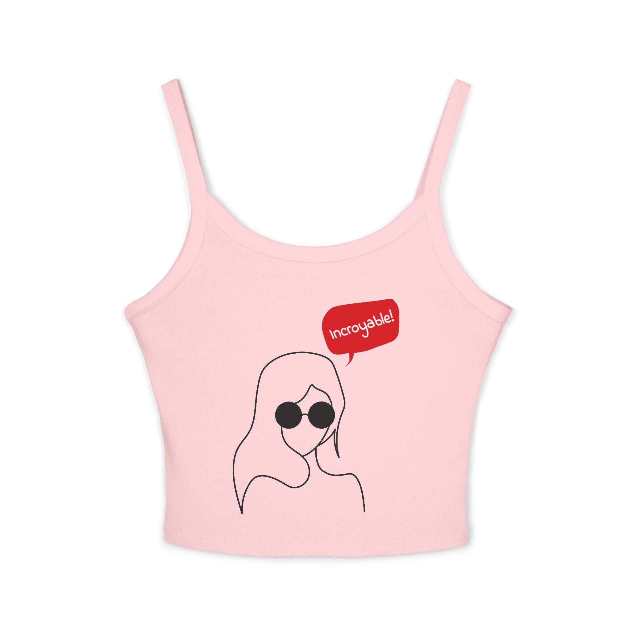 Chic Women's Spaghetti Strap Tank Top - Trendy Summer Apparel, Perfect Gift, Casual Wear, Festival Outfit, Vacation Style