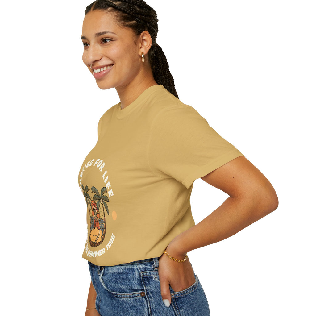 Surfing for Life T-Shirt | Vintage Summer Vibe Tee | Perfect for Beach Days, Surf Lovers, Summer Parties, Adventure Seekers
