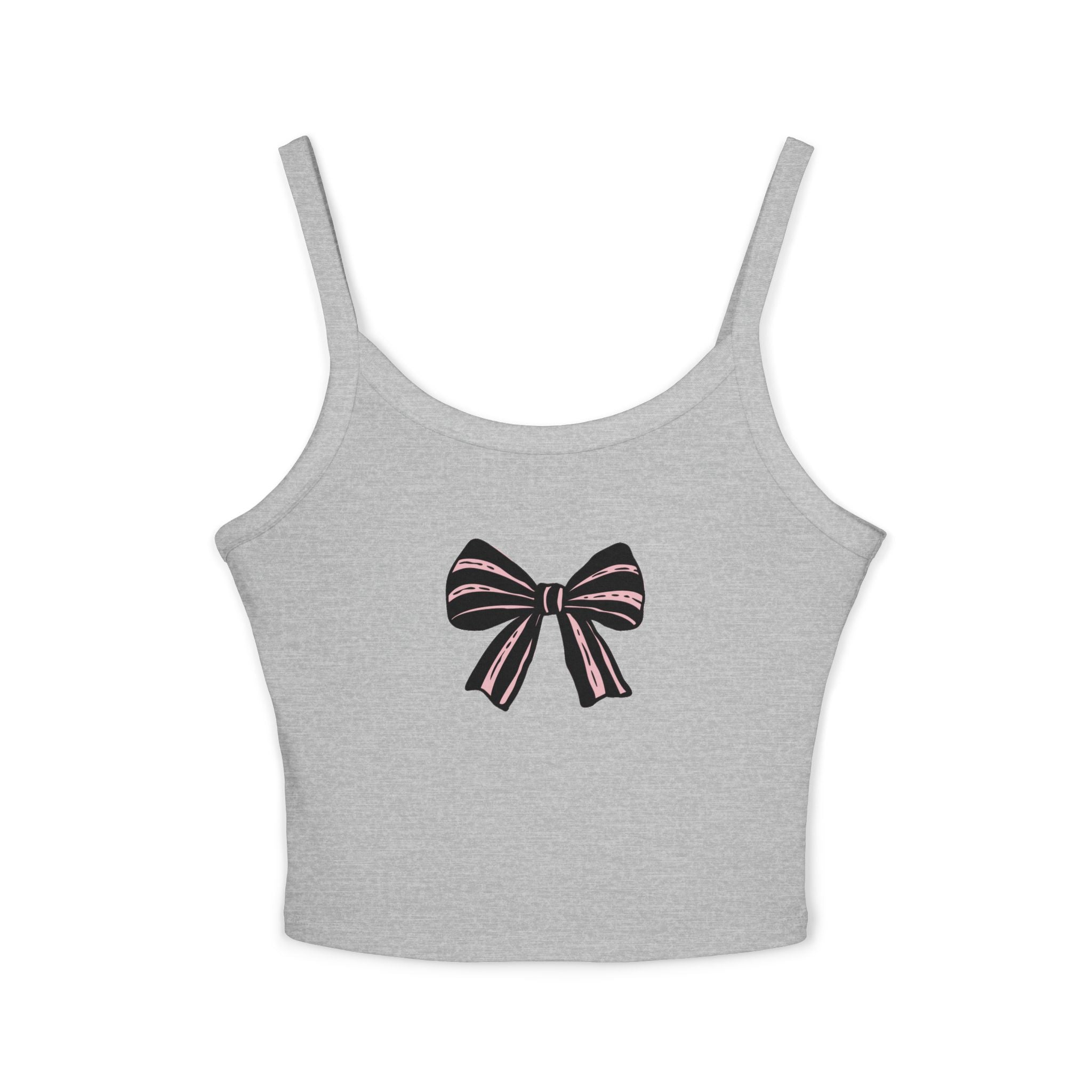 Chic Bow Design Women's Spaghetti Strap Tank Top, Casual Summer Top, Lightweight Sleepwear, Stylish Layering Piece, Gifts for Her, [...]