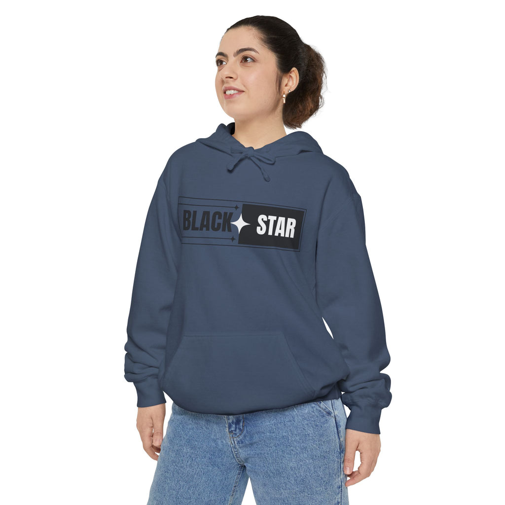 Unisex Garment-Dyed Hoodie with 'BLACK STAR' Design, Cozy Casual Sweatshirt, Everyday Hoodie, Perfect Gift for Birthdays, Relaxed [...]