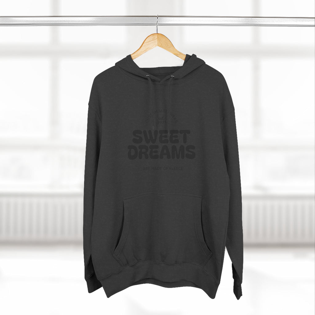 Cozy Sweet Dreams Hoodie, Fleece Pullover for Relaxation, Gift for Dreamers, Perfect for Sleepovers, Casual Wear