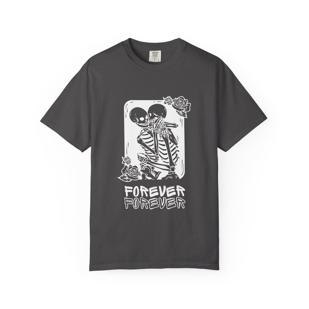 Forever Friends Skeleton T-shirt, Casual Unisex Tee, Halloween Style, Comfortable Wear, Gift for Friends