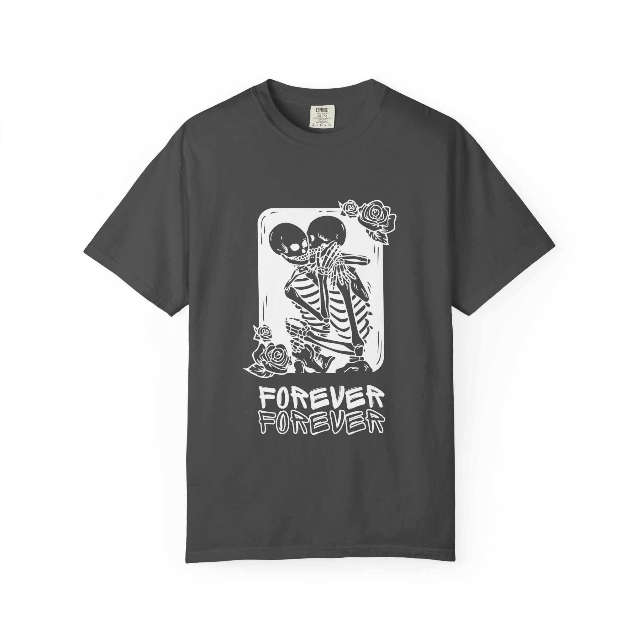 Forever Friends Skeleton T-shirt, Casual Unisex Tee, Halloween Style, Comfortable Wear, Gift for Friends