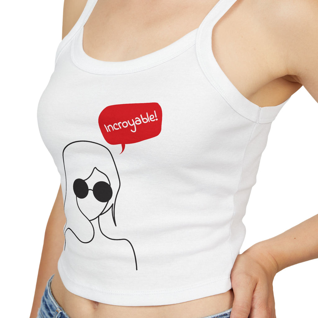 Chic Women's Spaghetti Strap Tank Top - Trendy Summer Apparel, Perfect Gift, Casual Wear, Festival Outfit, Vacation Style