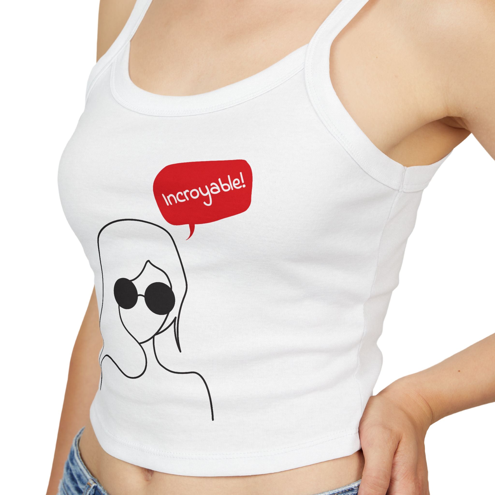 Chic Women's Spaghetti Strap Tank Top - Trendy Summer Apparel, Perfect Gift, Casual Wear, Festival Outfit, Vacation Style