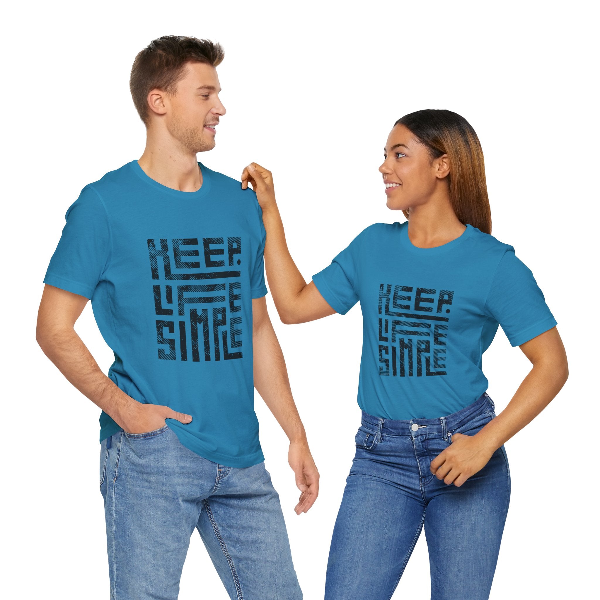 Keep Life Simple Tee | Unisex Jersey Shirt for Minimalists, Casual Wear, Everyday Fashion, Relaxed Style, Gift Idea