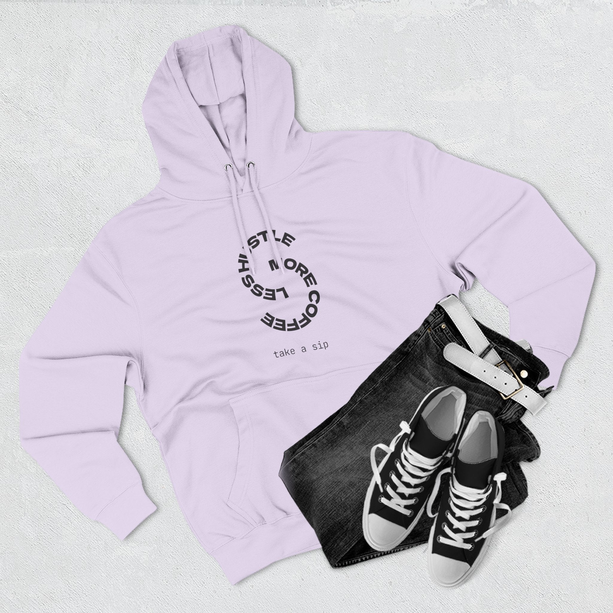 Cozy Coffee Lover's Hoodie, Fleece Sweatshirt, Relaxed Casual Wear, Gift for Coffee Enthusiasts, Perfect for Winter