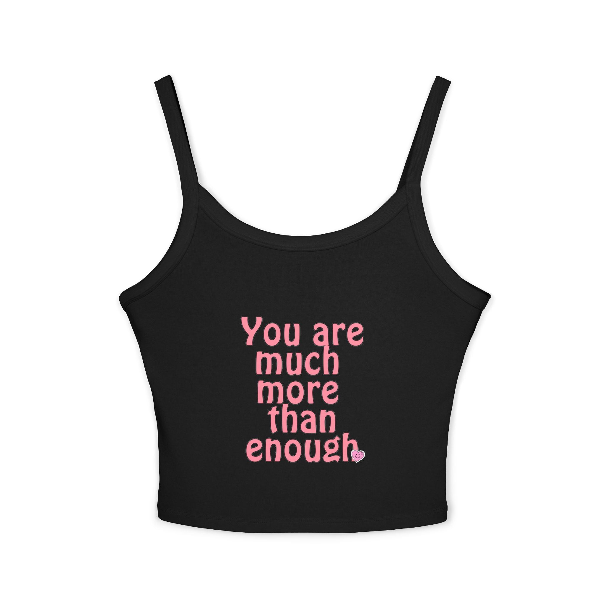 Empowering Women's Spaghetti Strap Tank Top, Motivational Crop Top, Summer Fashion, Gift for Her, Positive Affirmation Shirt, [...]