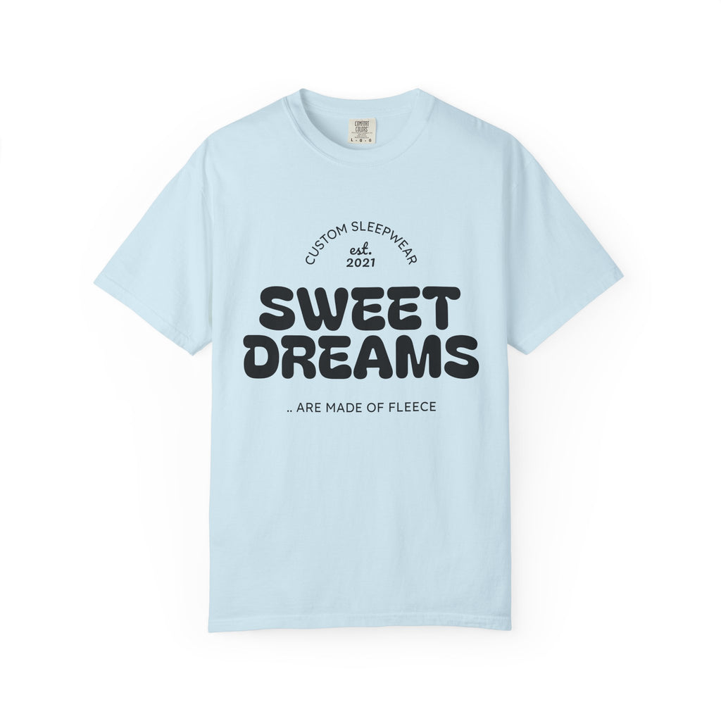 Custom Sweet Dreams T-Shirt, Unisex Sleepwear, Relaxed Fit Tee, Cozy Gift for Sleep Lovers, Lounge Wear, Dreamy Apparel