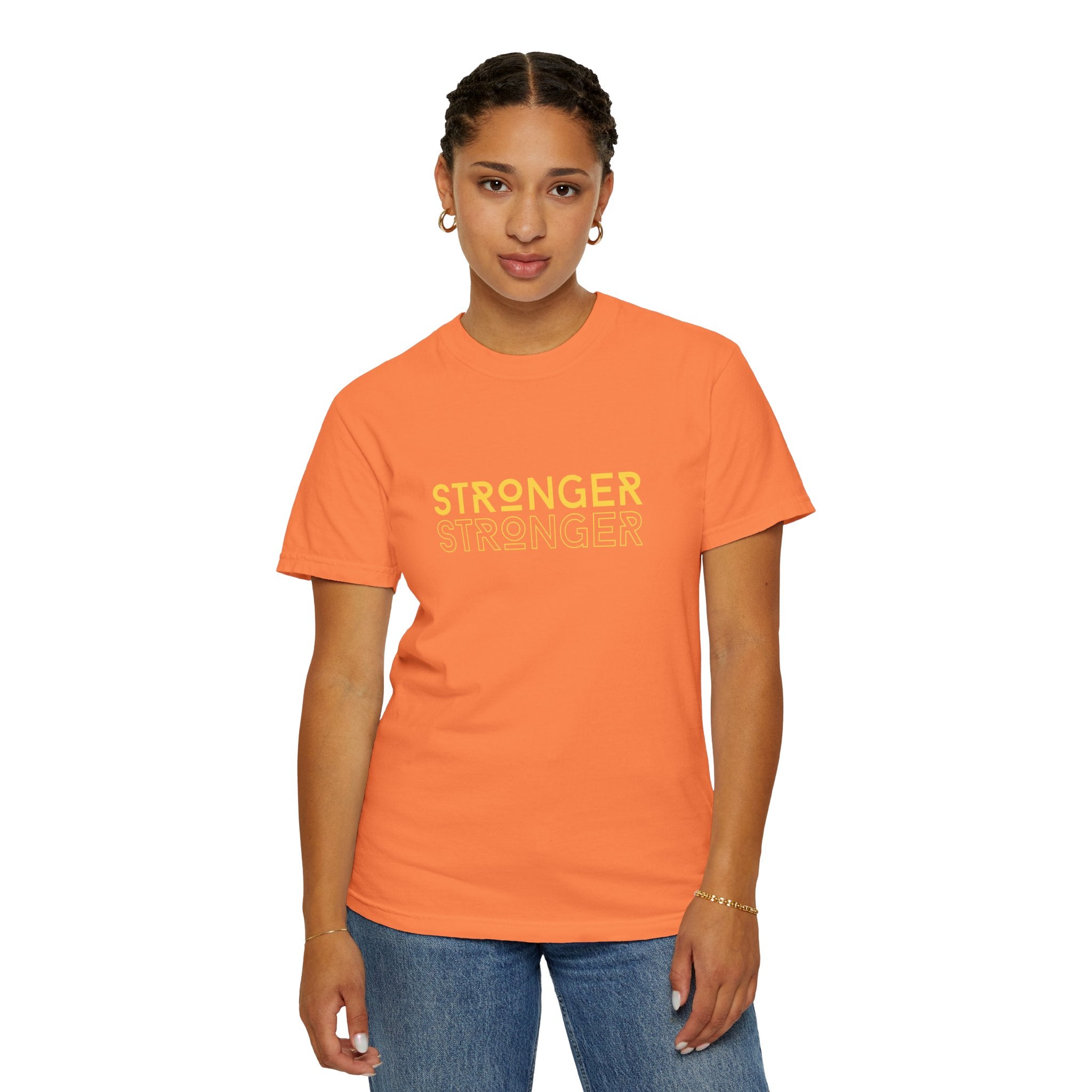 Stronger Unisex Garment-Dyed T-Shirt | Casual Tee, Motivational Shirt, Gift for Fitness Lovers, Summer Style, Everyday Wear