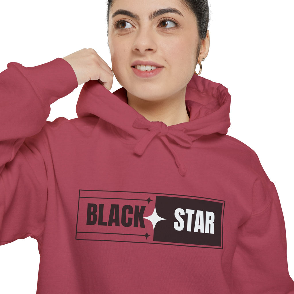 Unisex Garment-Dyed Hoodie with 'BLACK STAR' Design, Cozy Casual Sweatshirt, Everyday Hoodie, Perfect Gift for Birthdays, Relaxed [...]
