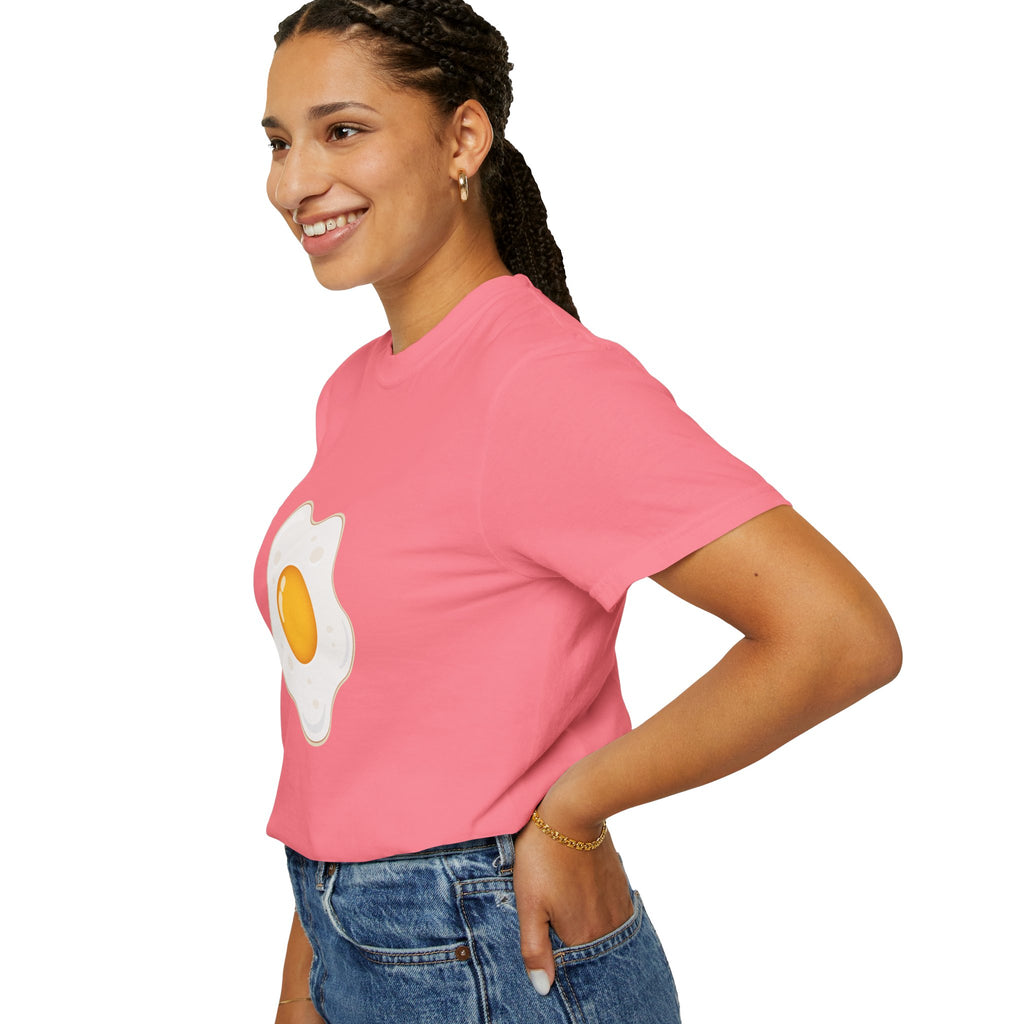 Whimsical Egg Graphic T-Shirt, Funny Food Tee, Breakfast Lover Gift, Unisex Tee for Foodies, Cute Egg Design Shirt