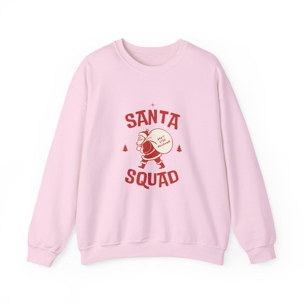 Santa Squad Crewneck Sweatshirt — Retro Santa Graphic Christmas Sweater