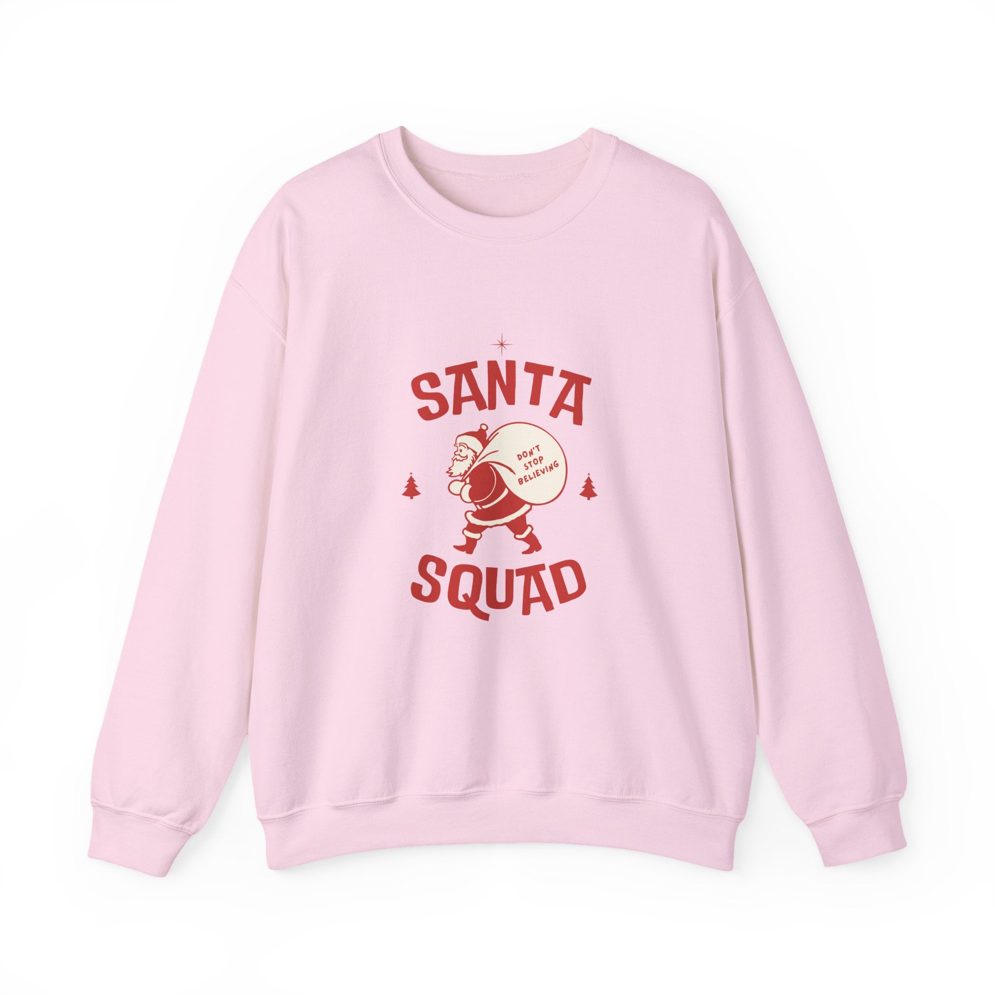 Santa Squad Crewneck Sweatshirt — Retro Santa Graphic Christmas Sweater