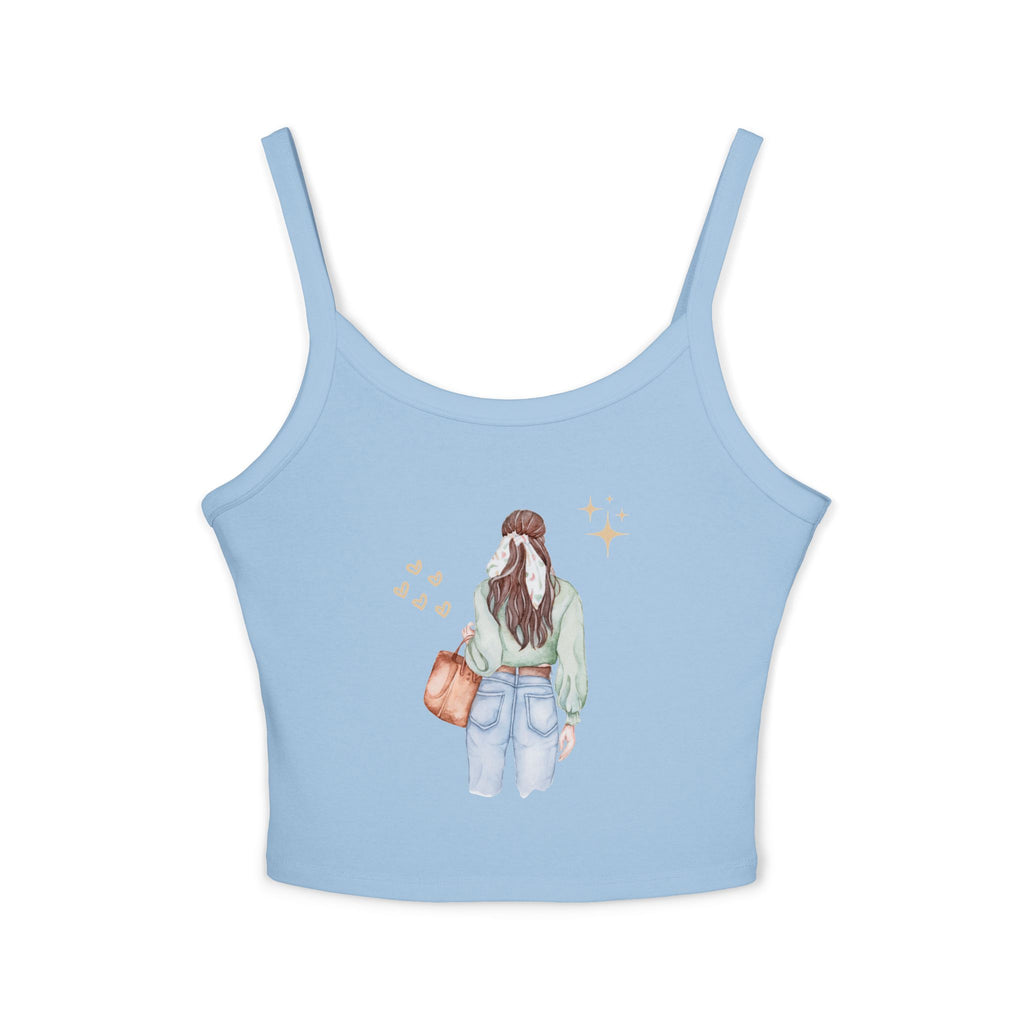 Trendy Women's Spaghetti Strap Tank Top with Cute Back Design, Casual Summer Top, Perfect for Beach Days, Festivals, and Everyday [...]