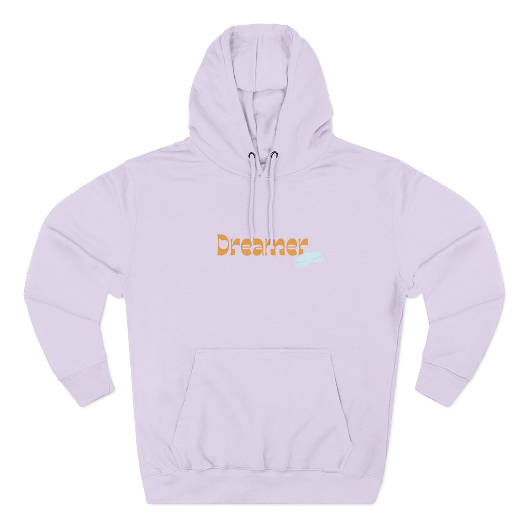 Dreamer Three-Panel Fleece Hoodie | Cozy Sweatshirt, Gift for Dreamers, Casual Wear, Inspirational Apparel, Everyday Comfort