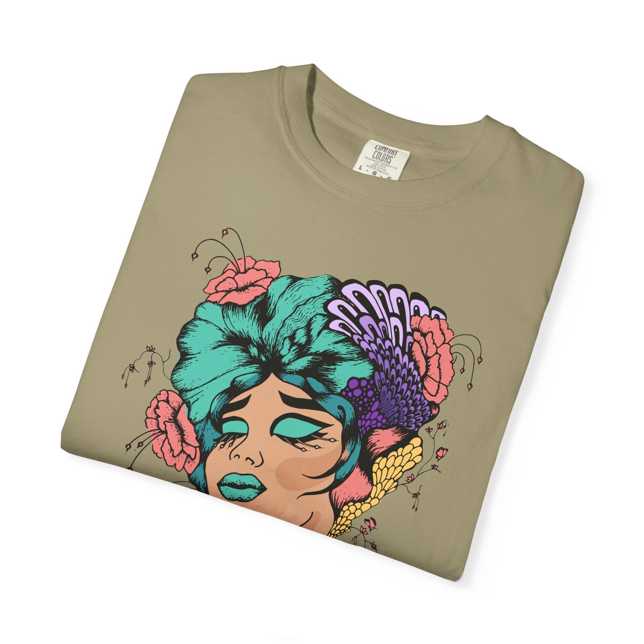 Floral Fantasy T-Shirt | Artistic Graphic Tee for Nature Lovers, Unique Gift, Casual Wear, Eco-Friendly Fashion