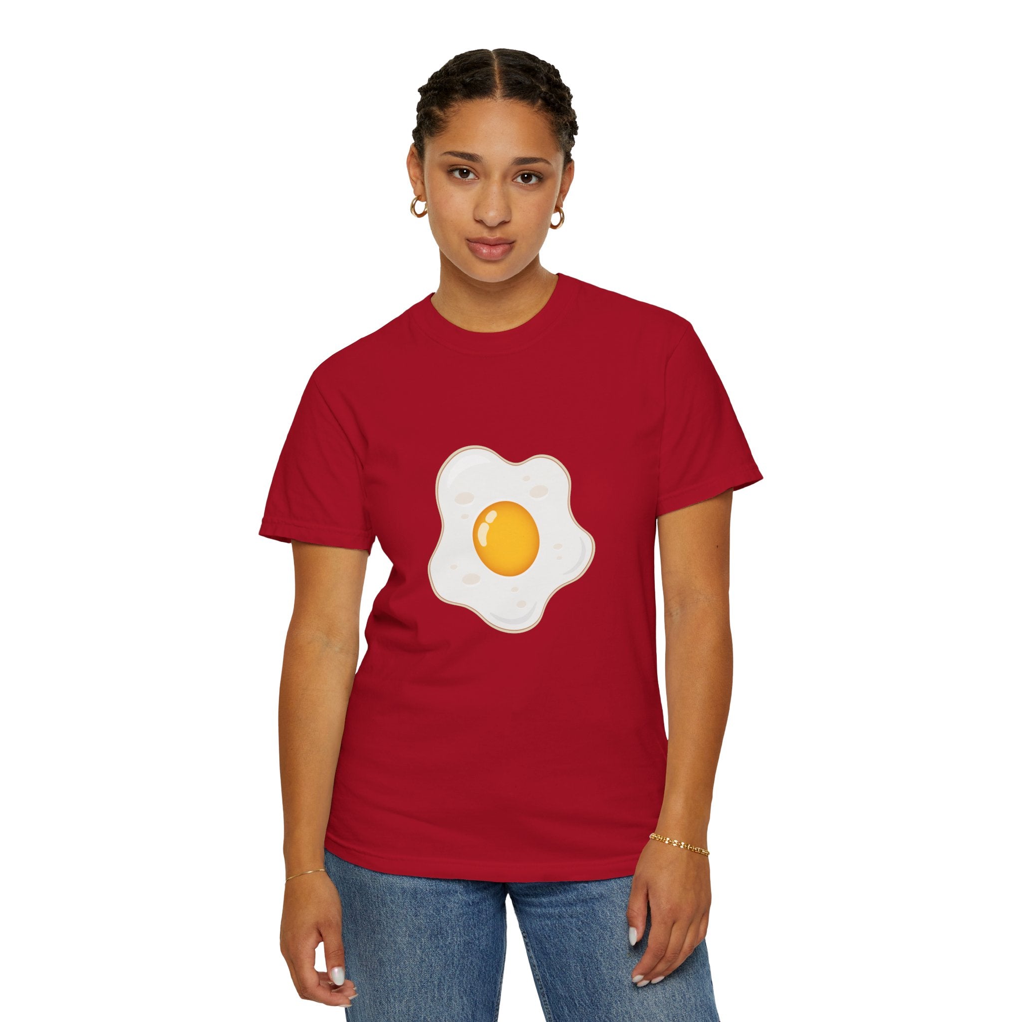 Whimsical Egg Graphic T-Shirt, Funny Food Tee, Breakfast Lover Gift, Unisex Tee for Foodies, Cute Egg Design Shirt