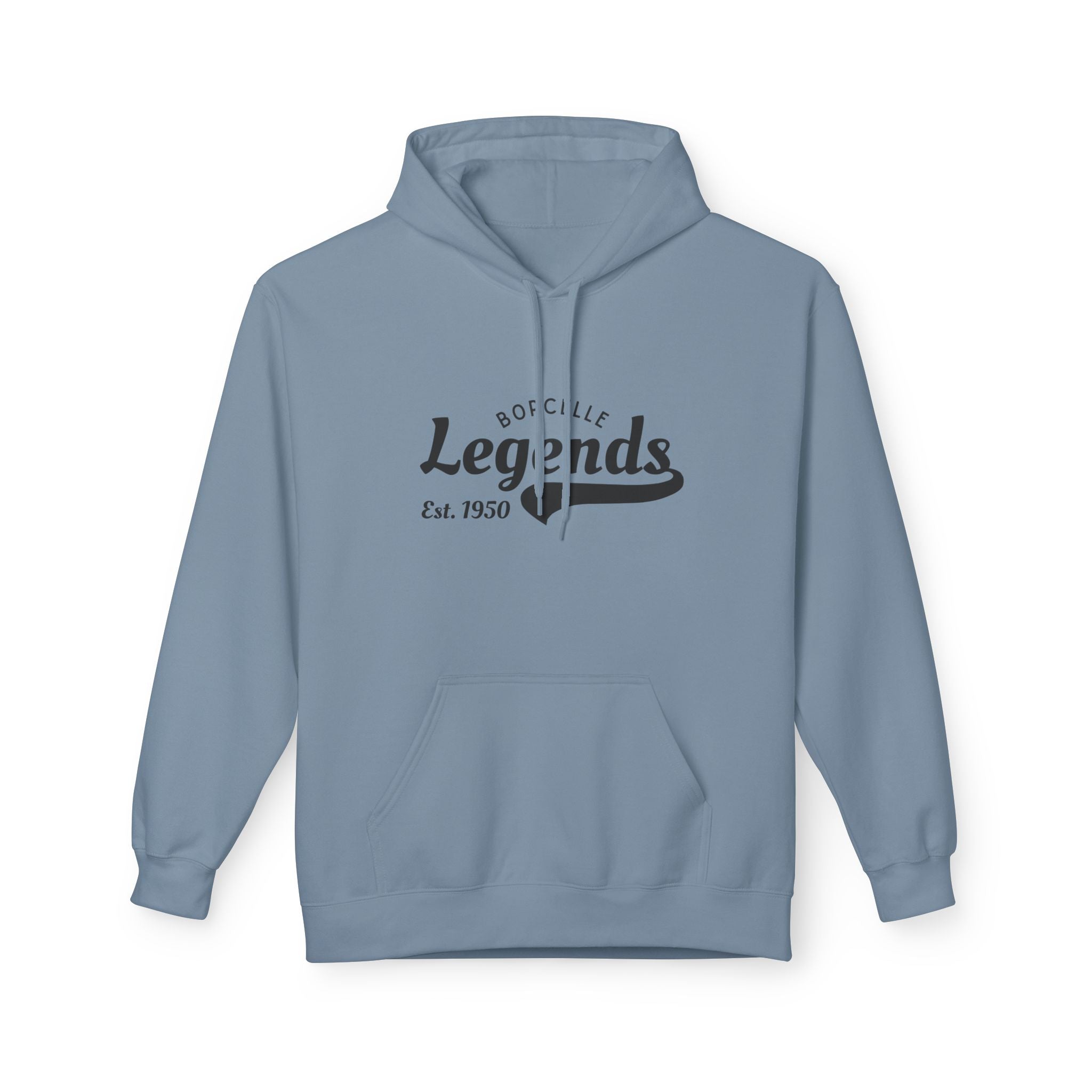 Retro Legends Fleece Hoodie, Cozy Unisex Sweatshirt, Perfect Gift for Sports Lovers, Casual Wear, Est. 1950