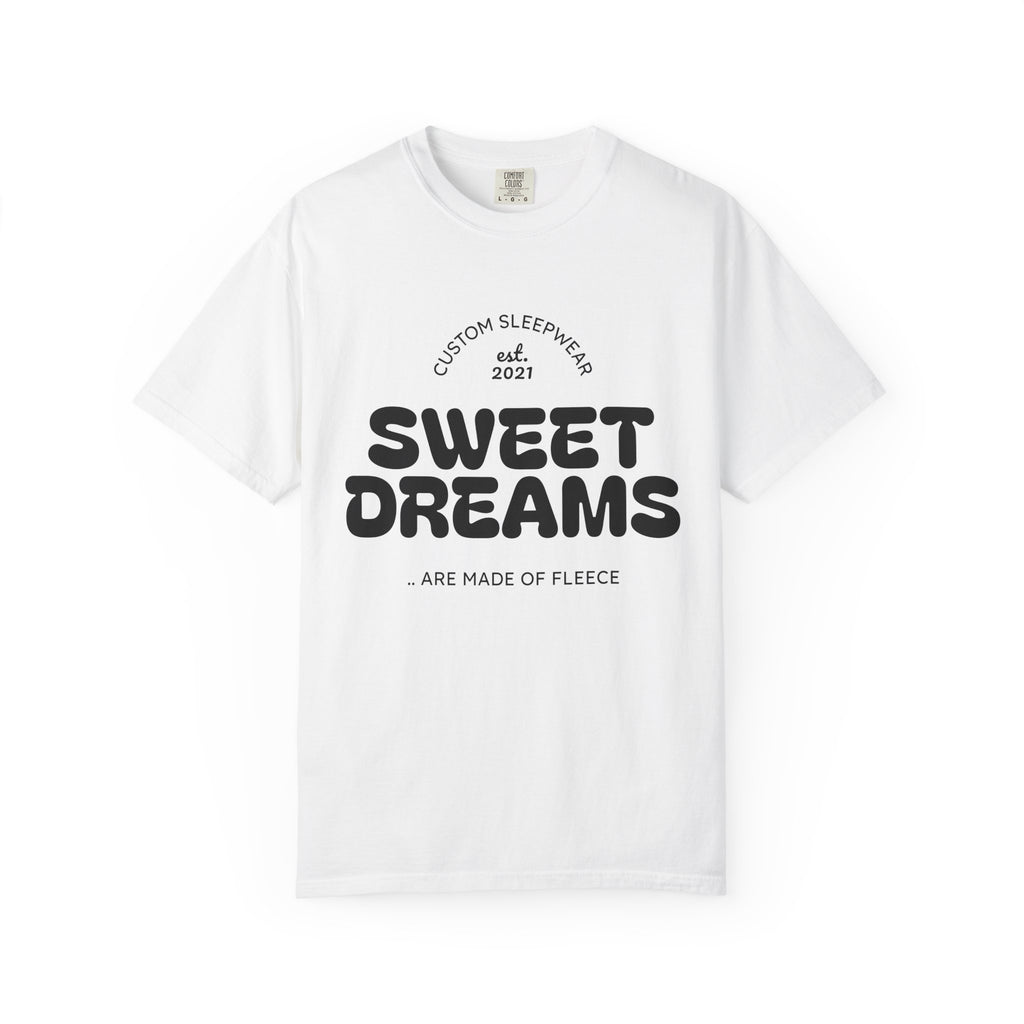 Custom Sweet Dreams T-Shirt, Unisex Sleepwear, Relaxed Fit Tee, Cozy Gift for Sleep Lovers, Lounge Wear, Dreamy Apparel