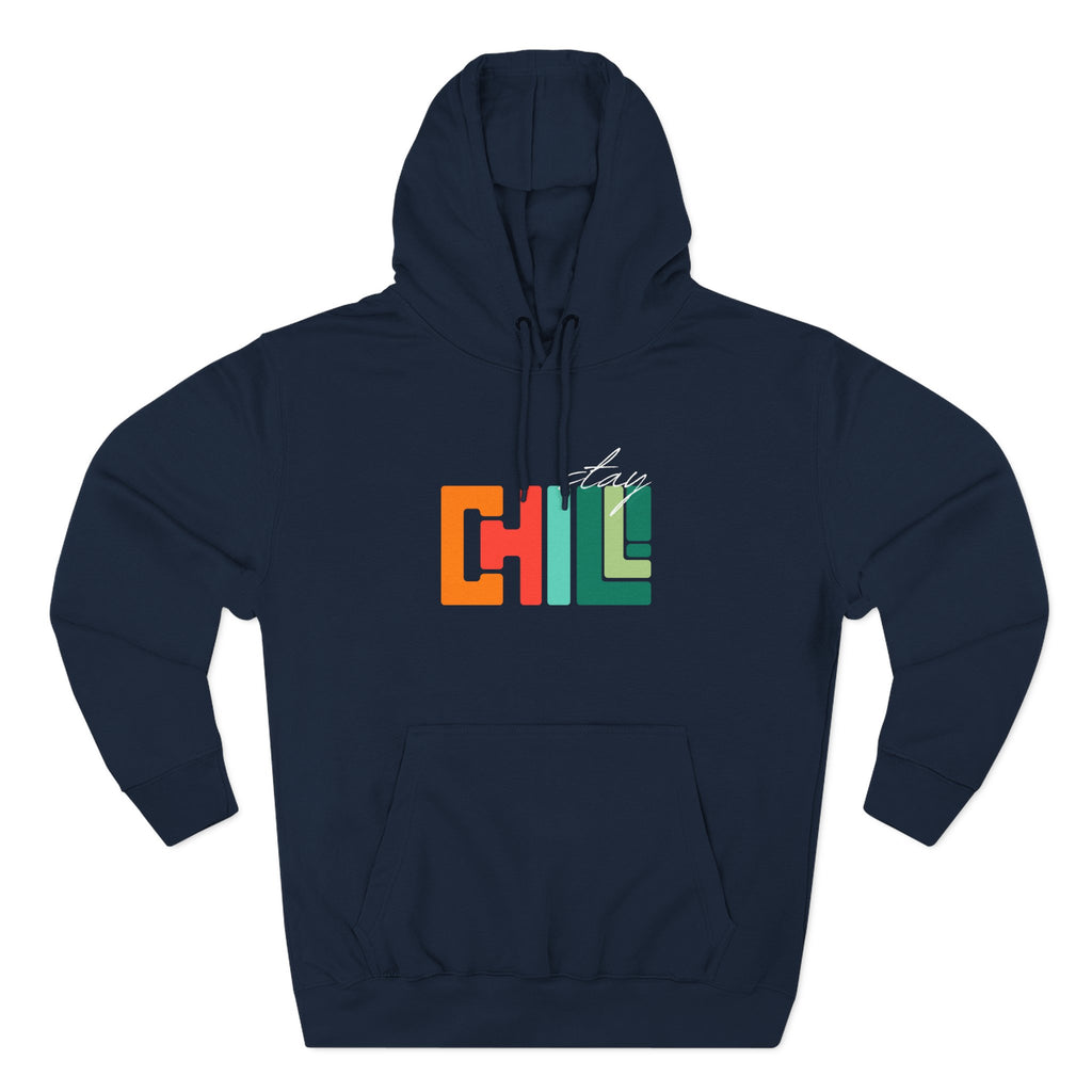 Chill Vibes Three-Panel Fleece Hoodie | Cozy Sweatshirt for Relaxation, Perfect for Gifts, Fashion, and Casual Wear