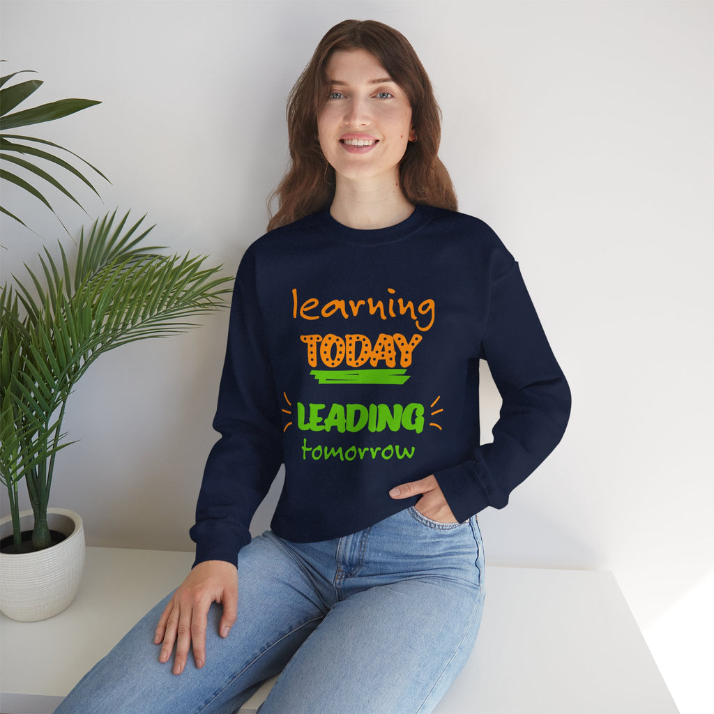 Inspirational Learning Sweatshirt, Motivational Crewneck, Education Apparel, Teacher Gift, Back to School Fashion