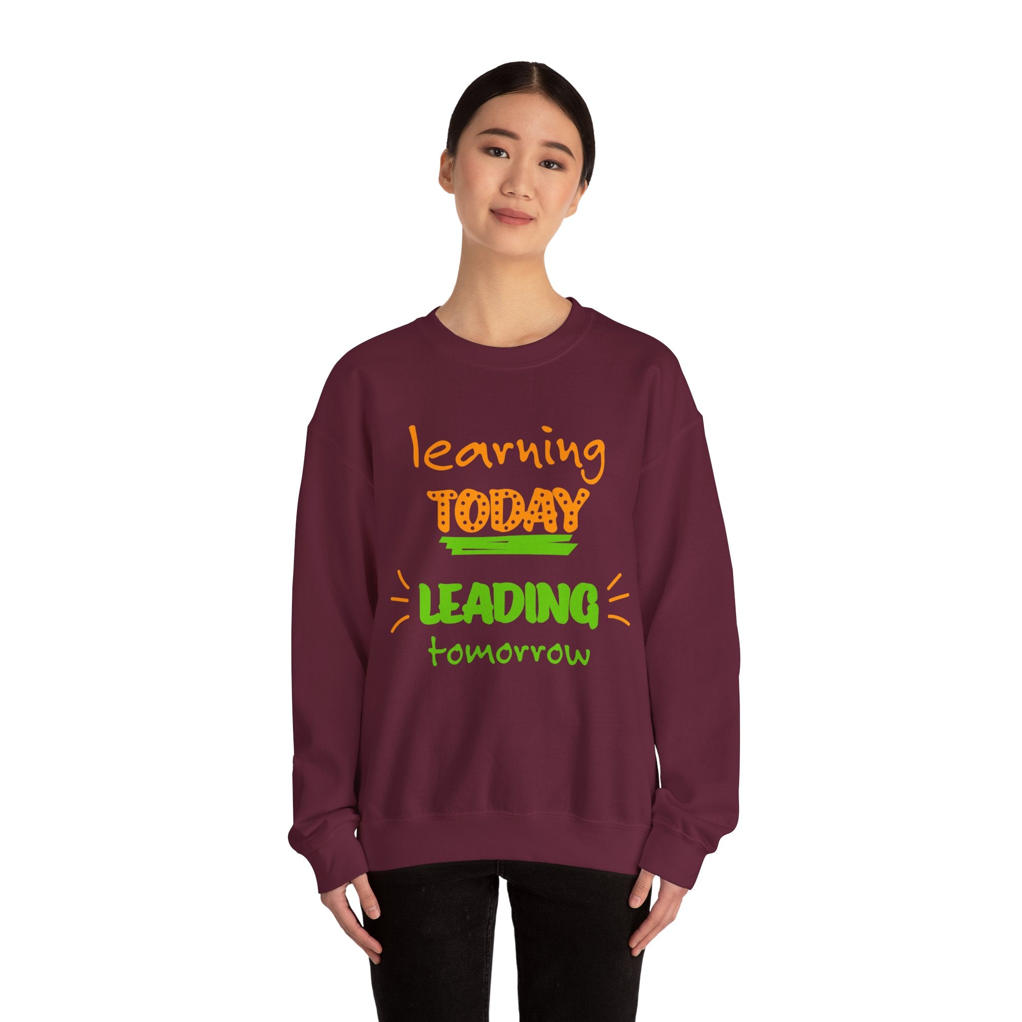 Inspirational Learning Sweatshirt, Motivational Crewneck, Education Apparel, Teacher Gift, Back to School Fashion