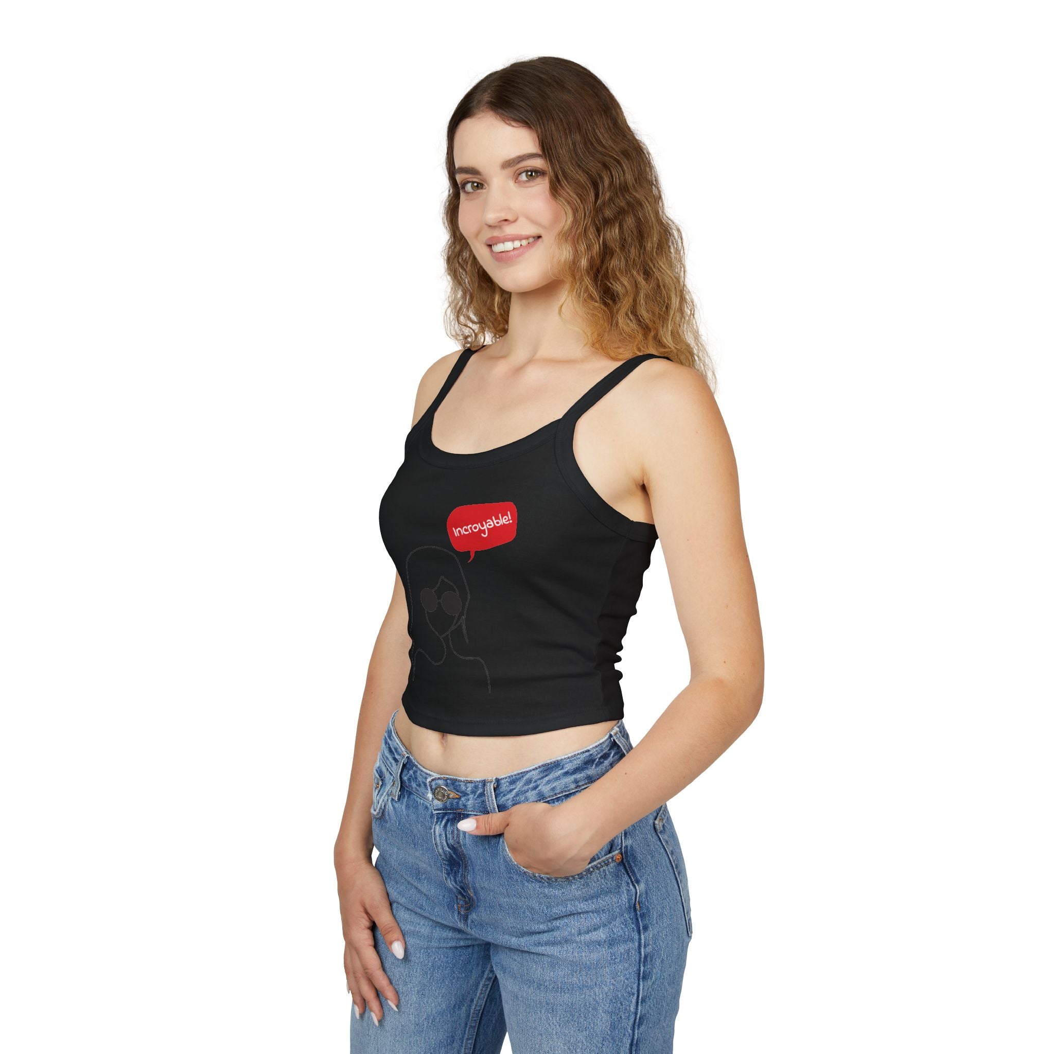 Chic Women's Spaghetti Strap Tank Top - Trendy Summer Apparel, Perfect Gift, Casual Wear, Festival Outfit, Vacation Style