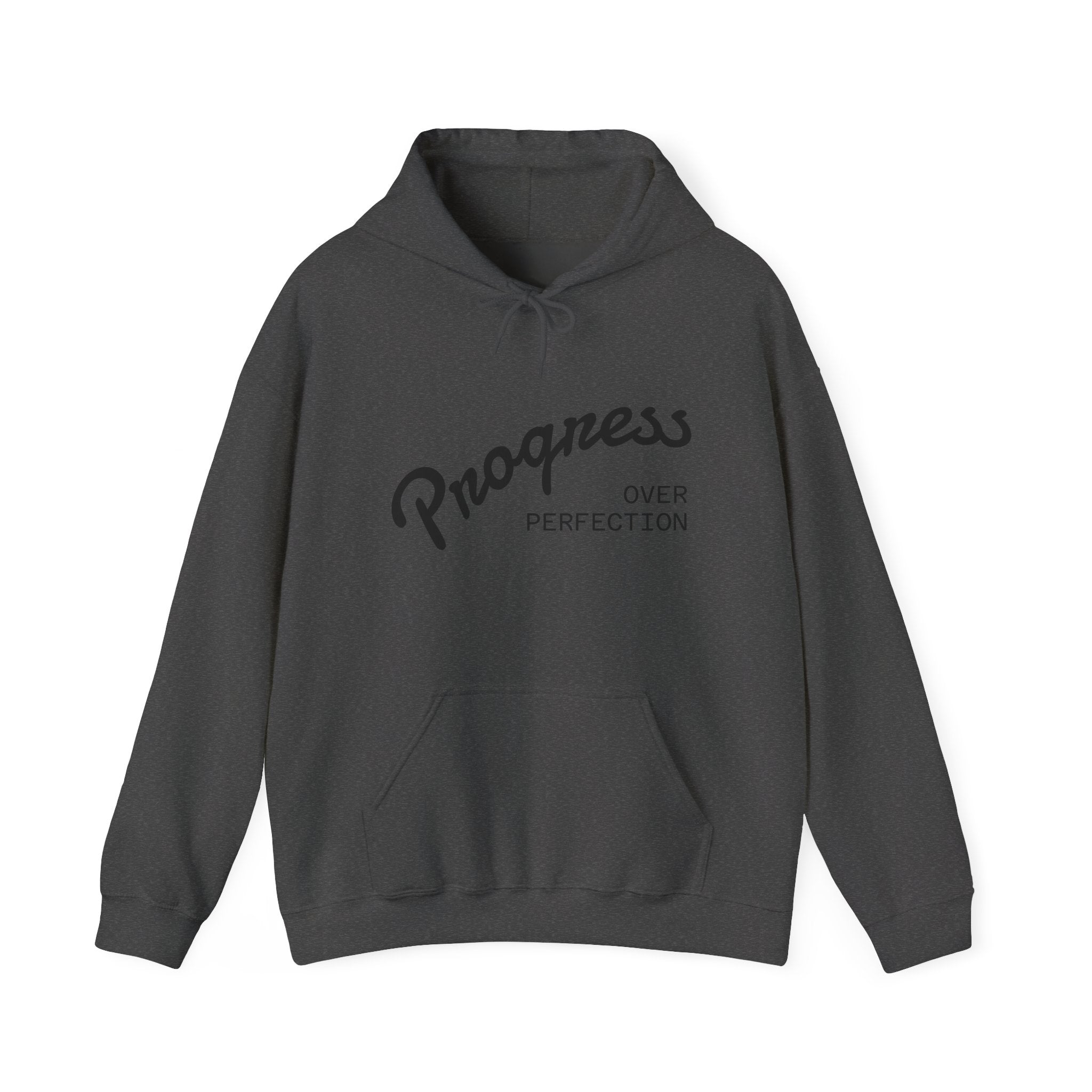 Progress Over Perfection Hoodie, Motivational Sweatshirt, Unisex Hooded Sweatshirt, Cozy Casual Wear, Gift for Her, Inspirational Apparel