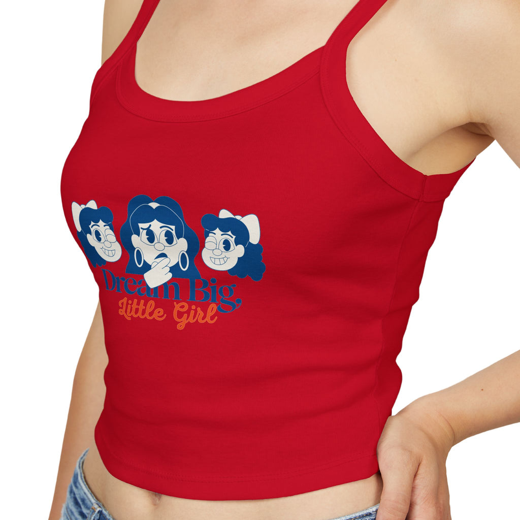 Dream Big Women's Spaghetti Strap Tank Top, Cute Summer Top, Inspirational Shirt, Casual Wear, Gift for Girls