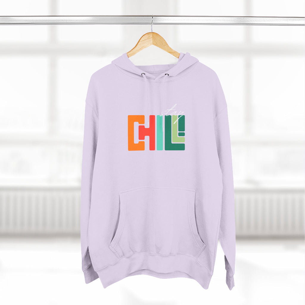 Chill Vibes Three-Panel Fleece Hoodie | Cozy Sweatshirt for Relaxation, Perfect for Gifts, Fashion, and Casual Wear