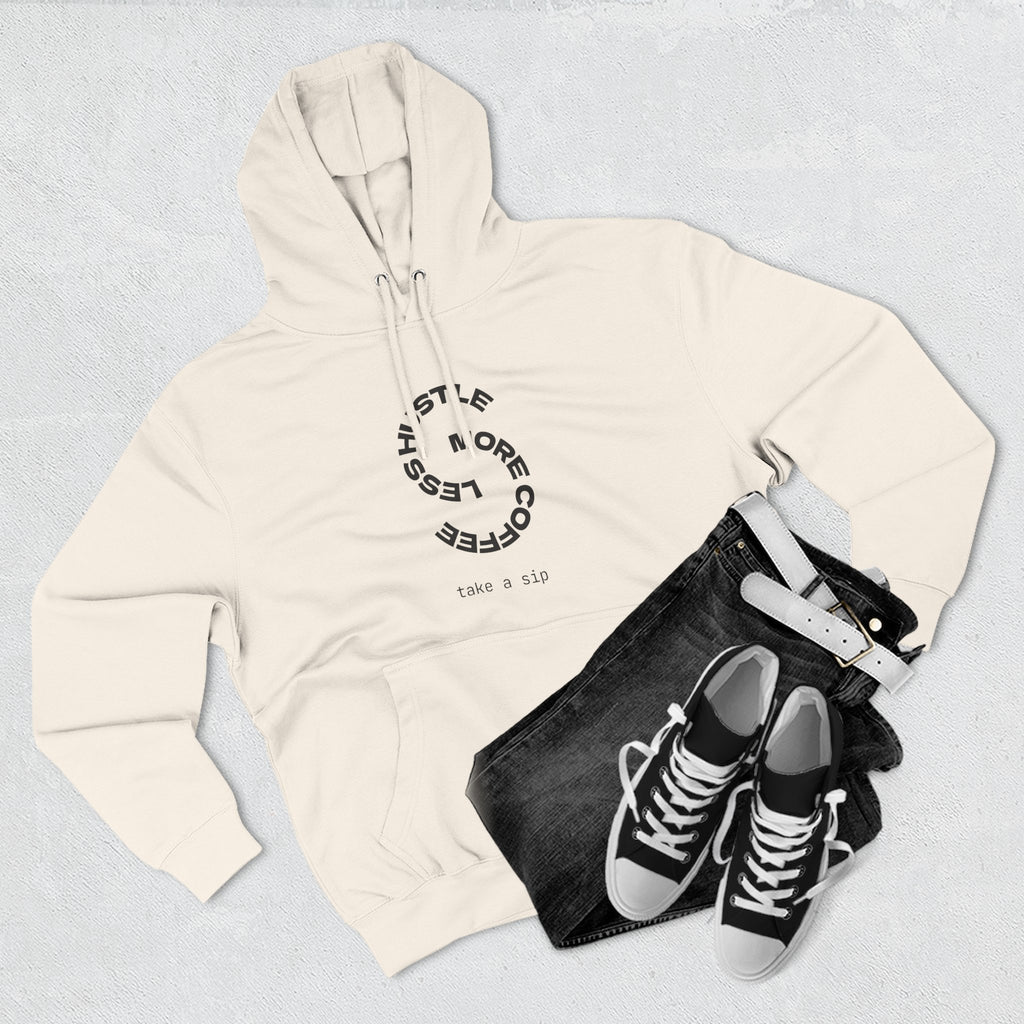 Cozy Coffee Lover's Hoodie, Fleece Sweatshirt, Relaxed Casual Wear, Gift for Coffee Enthusiasts, Perfect for Winter