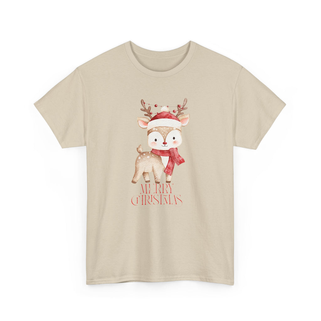 Kids' Cute Reindeer Christmas Tee – Merry Christmas Woodland Holiday Shirt