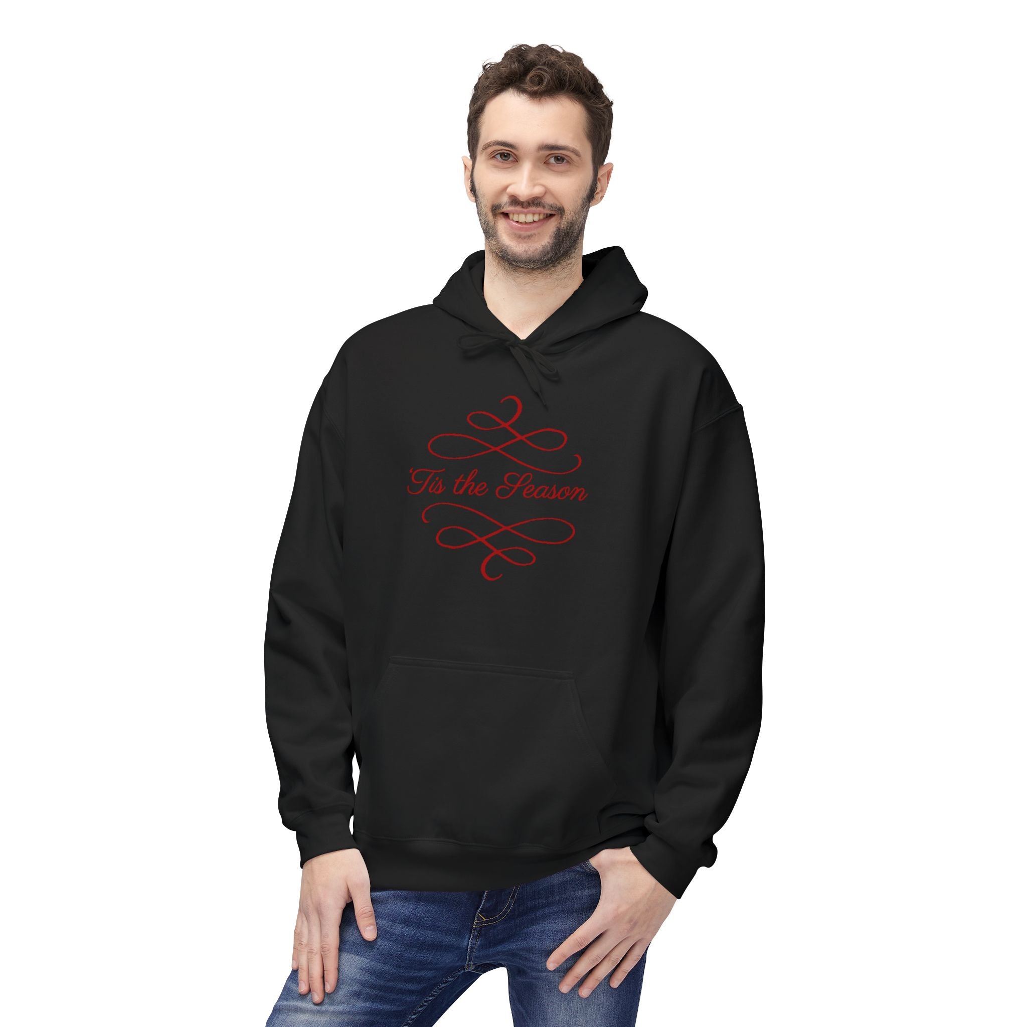 Reindeer Cheer Hoodie — "Tis the Season" Holiday Pullover