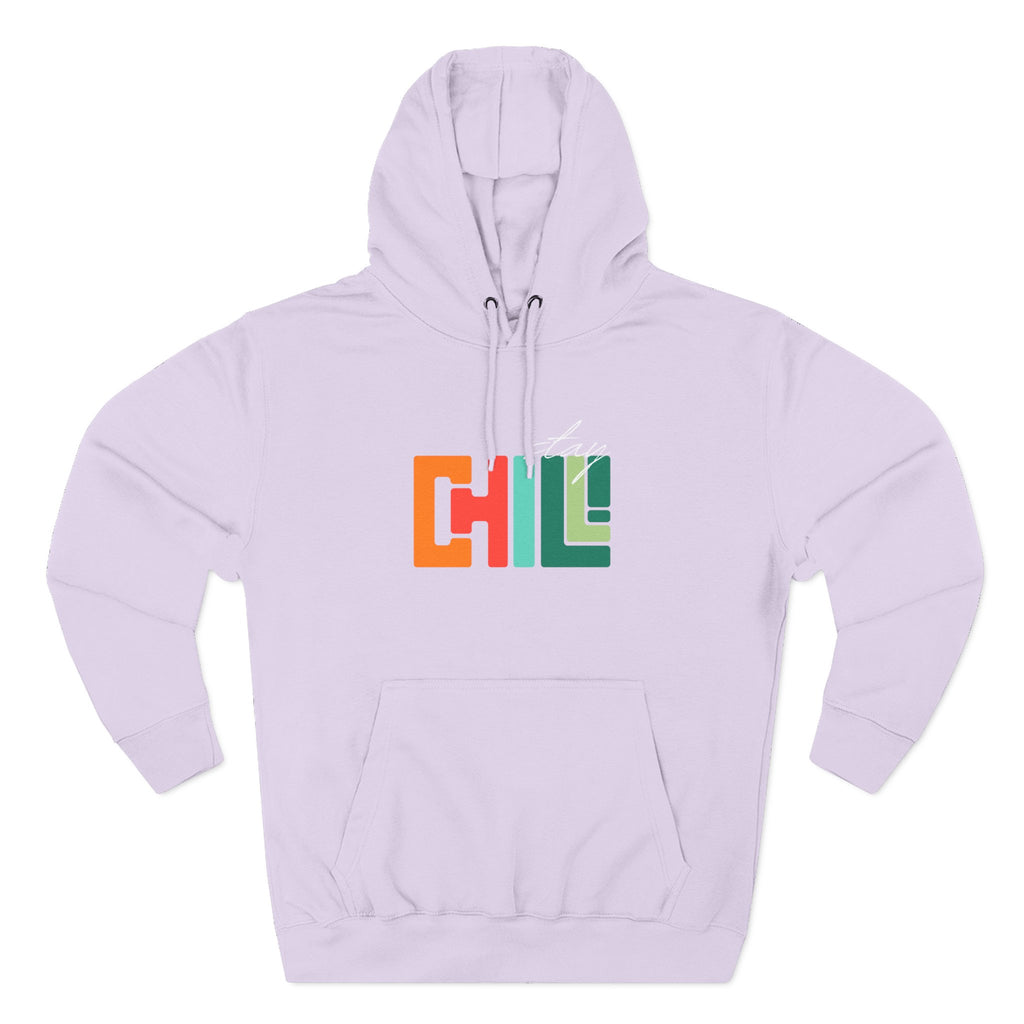 Chill Vibes Three-Panel Fleece Hoodie | Cozy Sweatshirt for Relaxation, Perfect for Gifts, Fashion, and Casual Wear