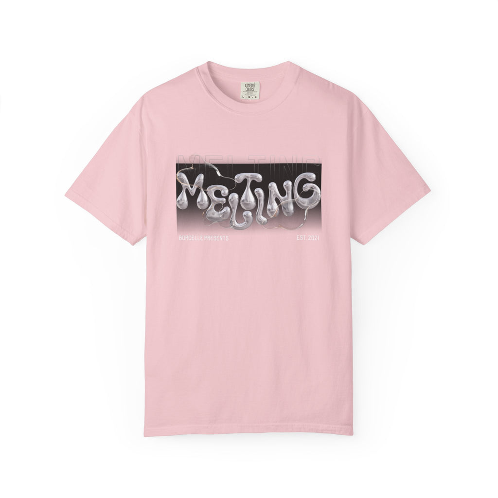 Melting Vibes Unisex Garment-Dyed T-shirt | Cool Graphic Tee for Art Lovers, Trendy Casual Wear, Unique Gift, Summer Style