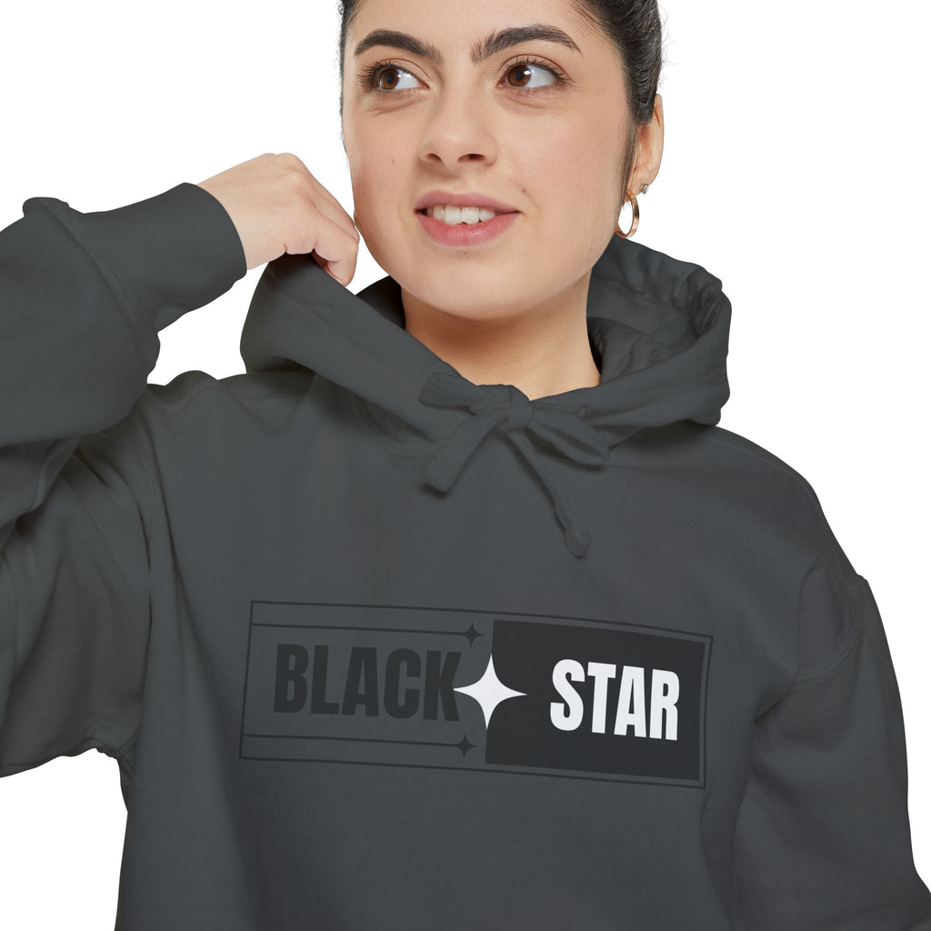 Unisex Garment-Dyed Hoodie with 'BLACK STAR' Design, Cozy Casual Sweatshirt, Everyday Hoodie, Perfect Gift for Birthdays, Relaxed [...]