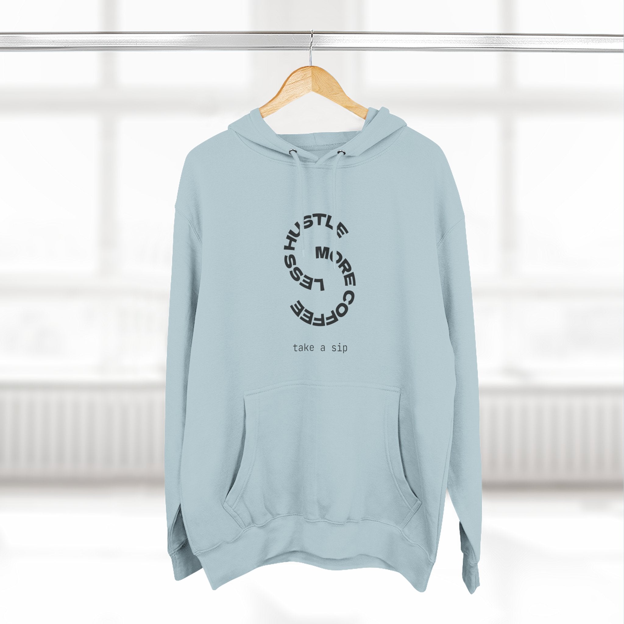 Cozy Coffee Lover's Hoodie, Fleece Sweatshirt, Relaxed Casual Wear, Gift for Coffee Enthusiasts, Perfect for Winter